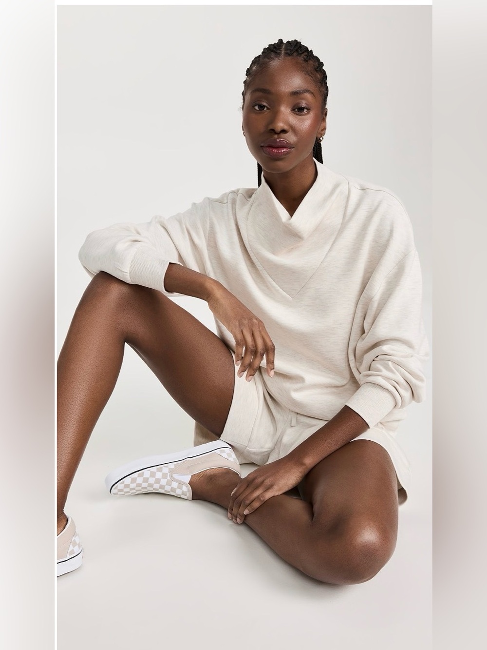 Varley Betsy Sweatshirt size XS Ivory Marble - Picture 3 of 9